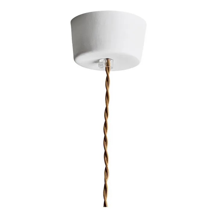 Alix D. Reynis Plafonnier-cache domino en porcelaine mate