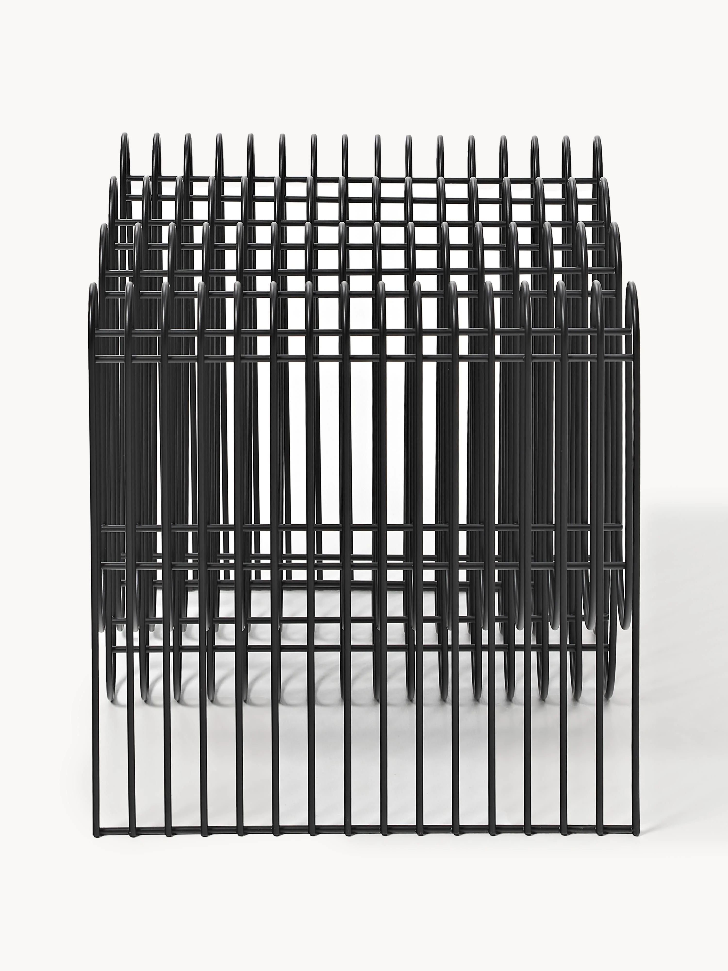 Metalen tijdschriftenhouder Curva