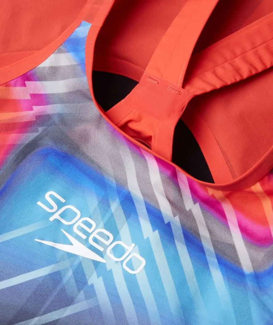 Speedo konkurrence badedragt til damer - LZR Pure Valor 2.0 - Rød/multi