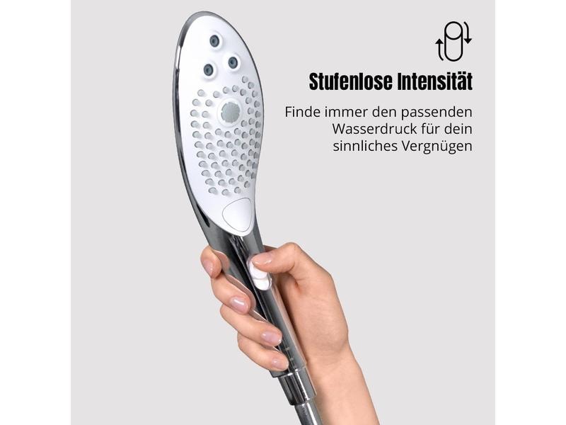 Womanizer Vibrator Wave Chrome Hochwertiger Klitoris-Vibrator in Form einer Duschbrause
