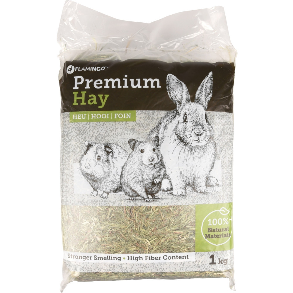 Foin de pré premium nature 1 kg soit 30 litres pour rongeur