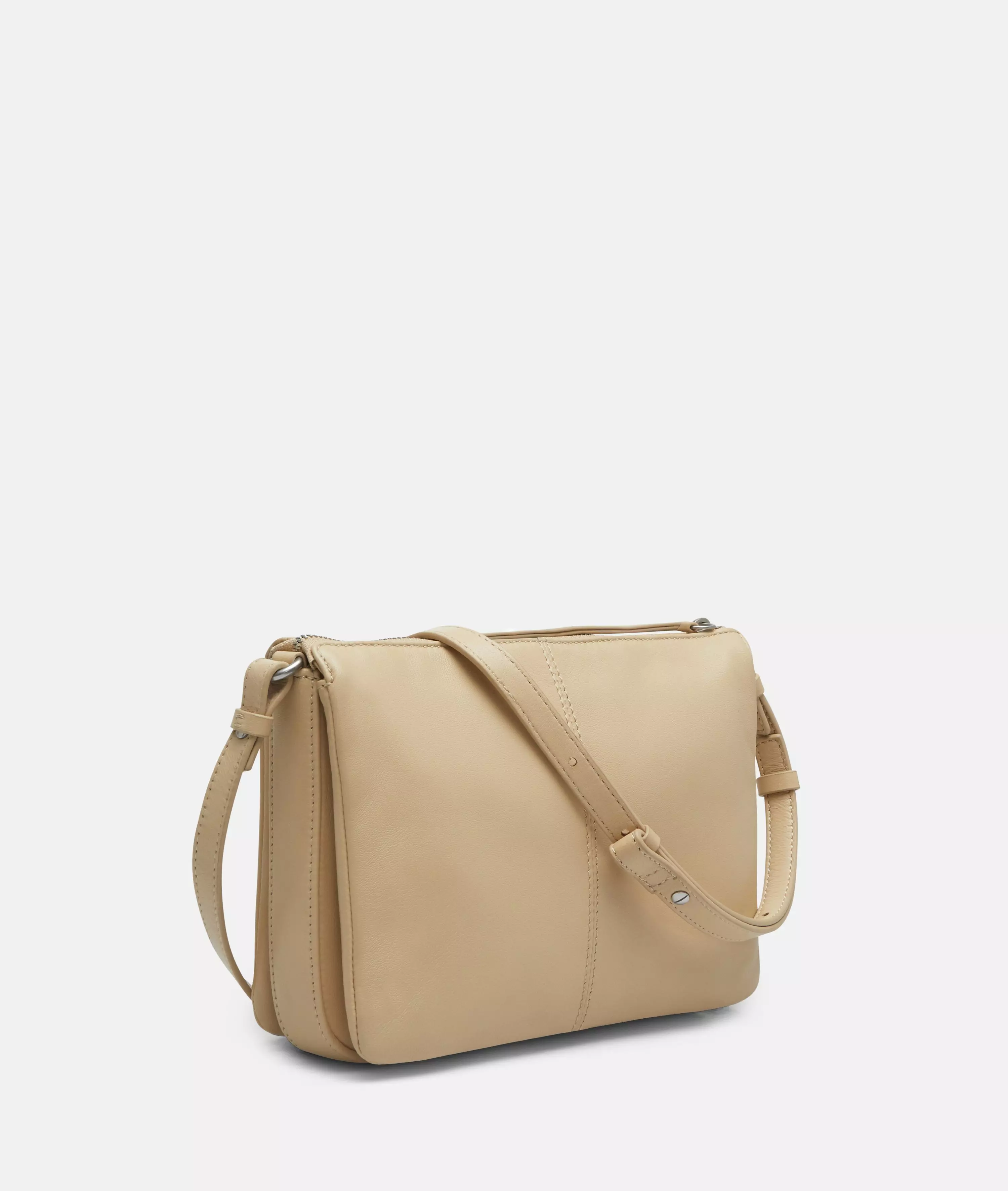 Crossbody Spacious shoulder bag made from soft sheepskin