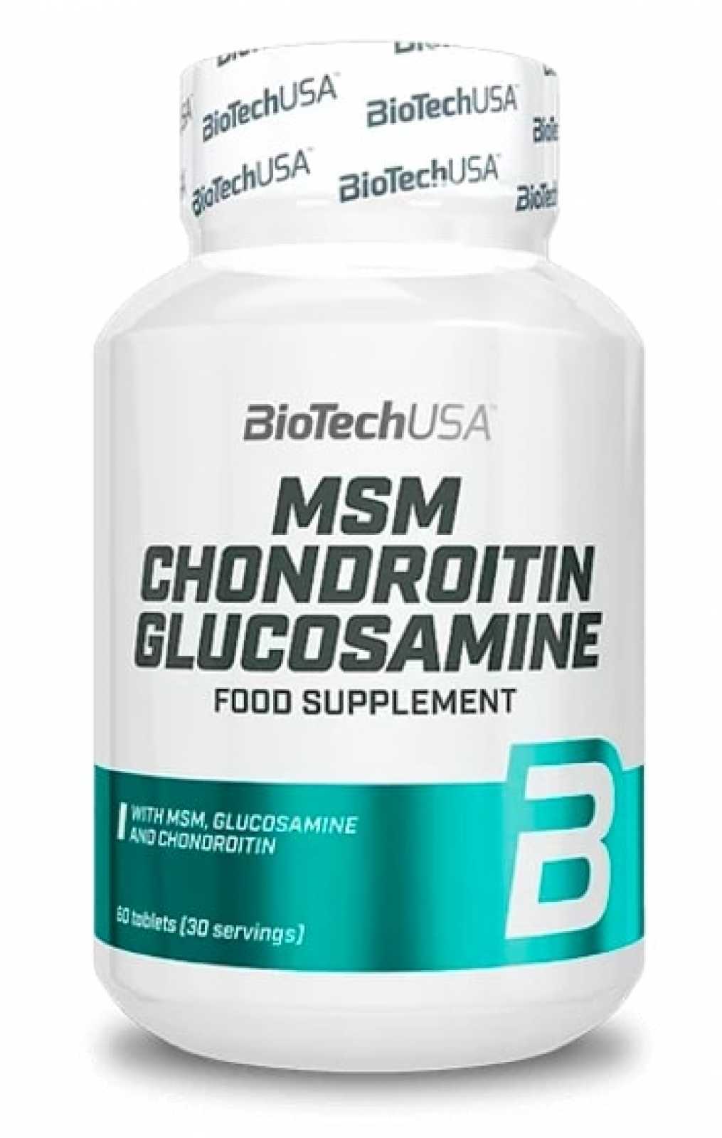 Biotech USA MSM Condroitina Glucosamina 60 comprimidos