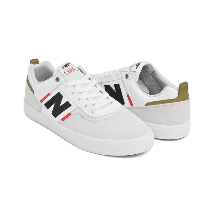 New Balance Numeric NM306 White Red 5.5 US / 38 EU