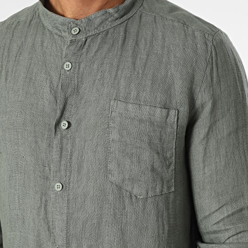 Chemise Manches Longues Vert Kaki