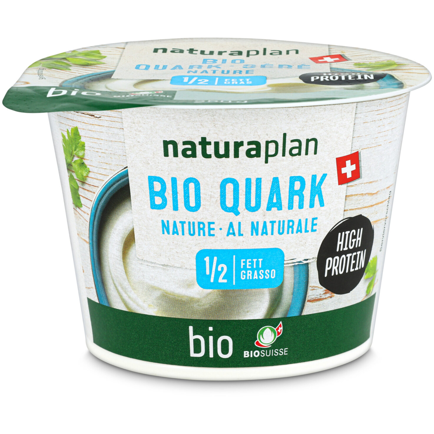 Naturaplan Bio Halbfett-Quark Nature