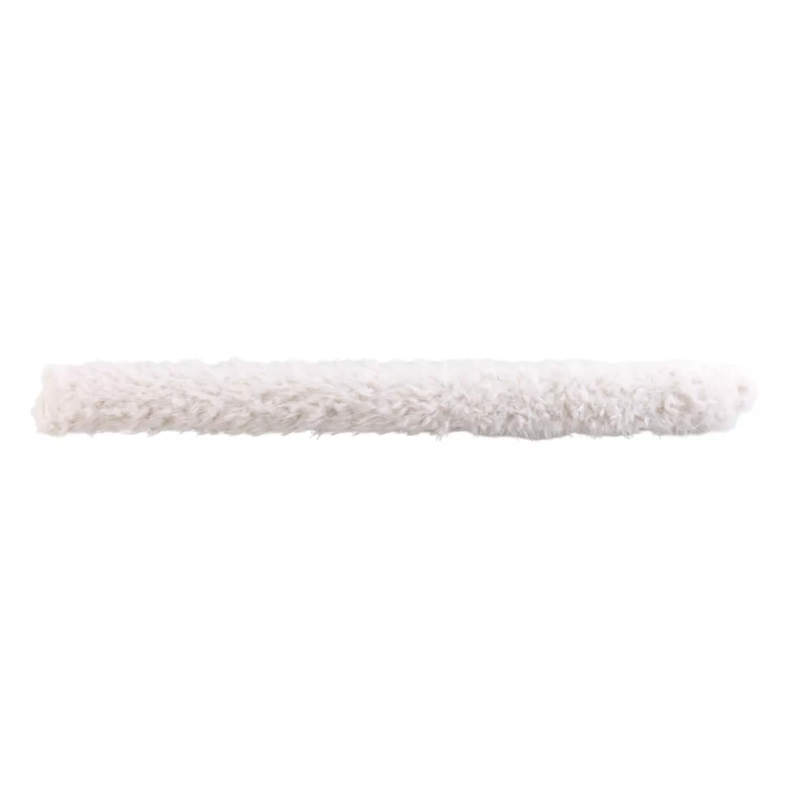 Coussin bas de porte fausse fourrure (80 x 10 cm) Mouton Ecru