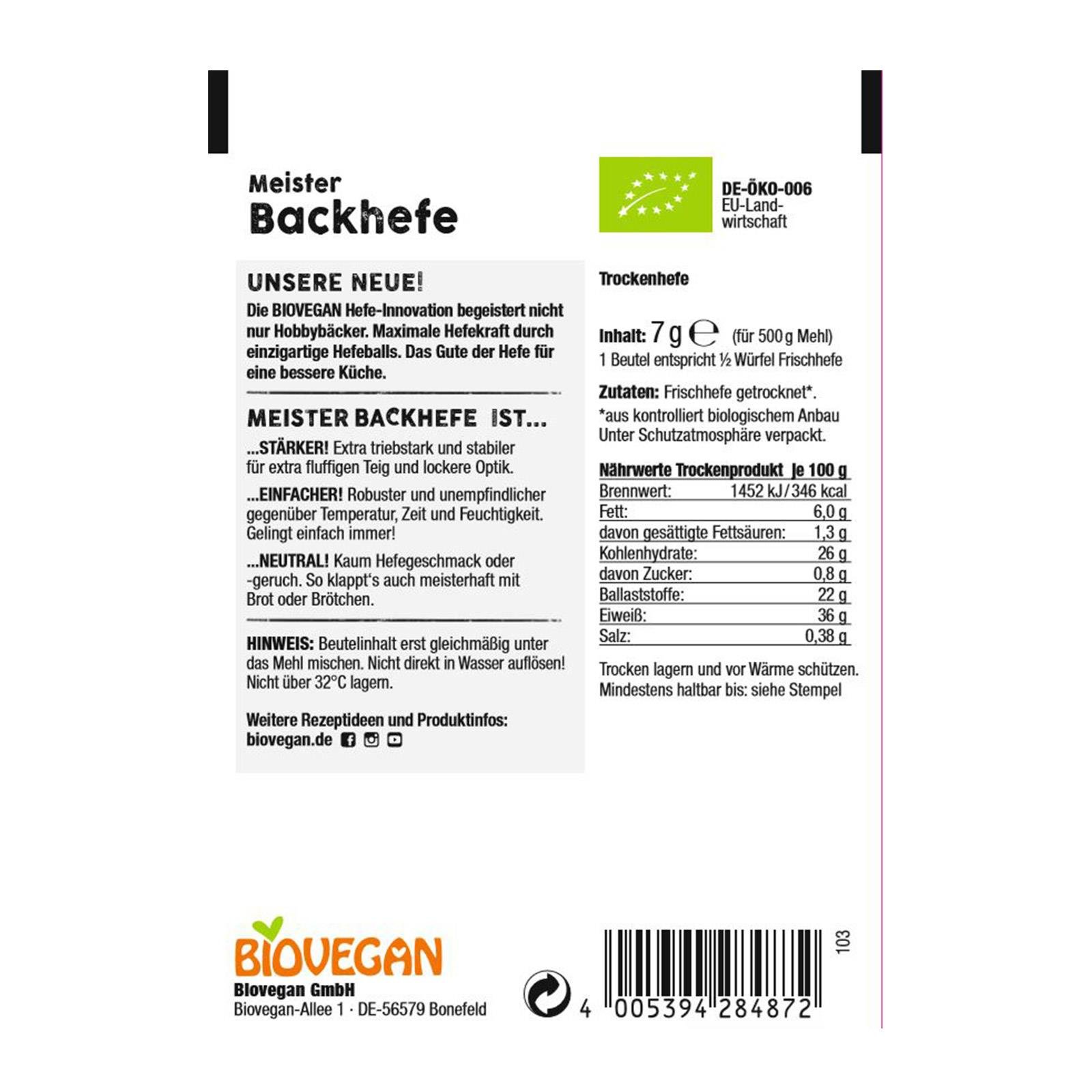 BioVegan Backhefe