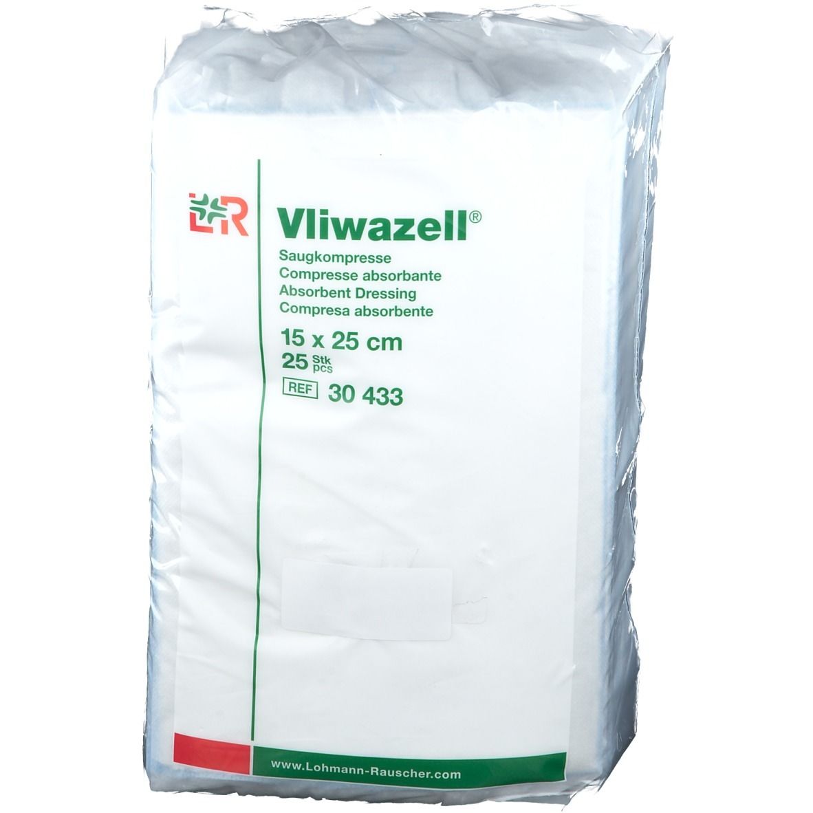 VLIWAZELL Saugkompressen 15 x 25 cm unsteril