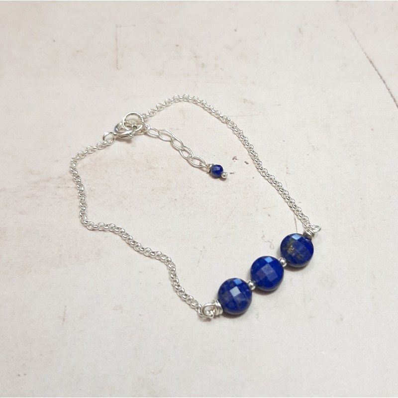 Bracelet Maya Lapis-Lazuli Argent 925