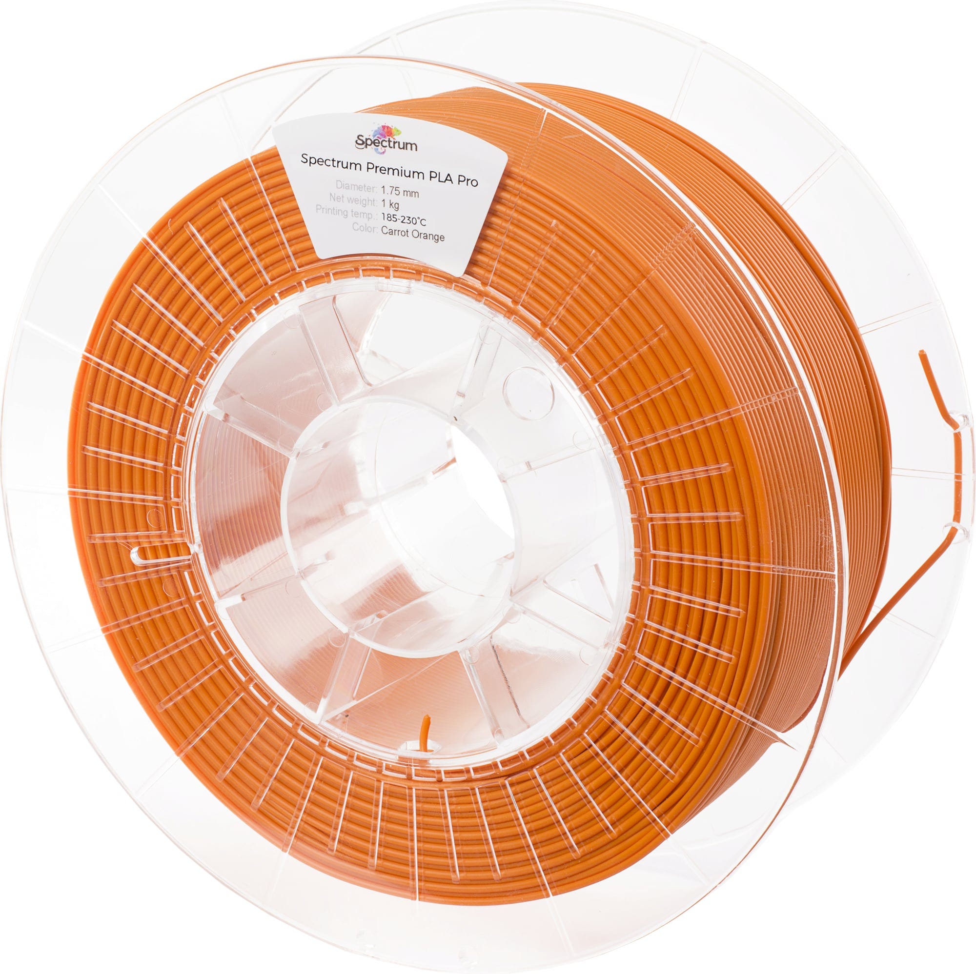 Spectrum  PLA Pro Carrot Orange, 1,75 mm / 1000 g    Haltbares und schlagfestes PLA Filament in Carrot Orange