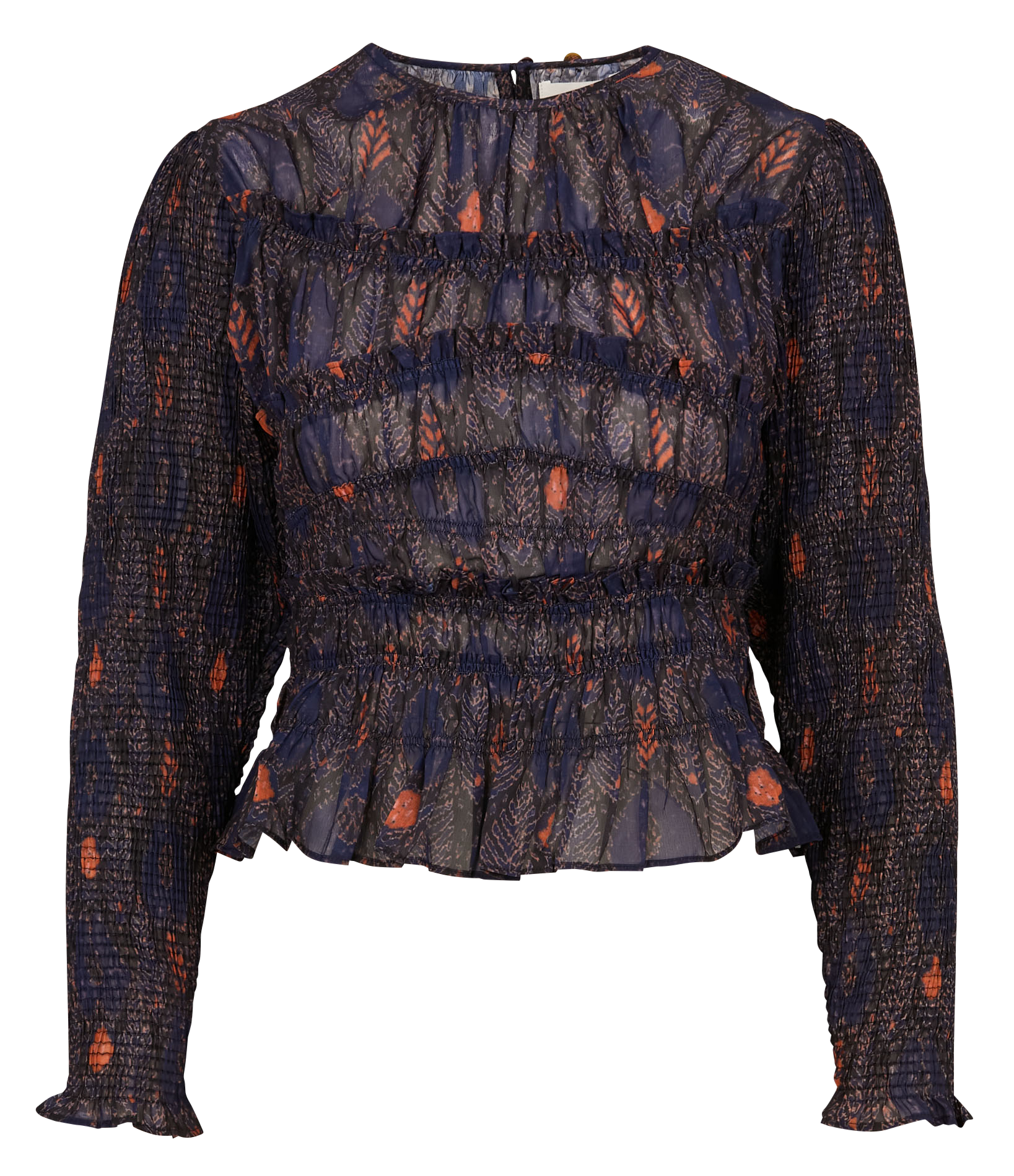 MANI - Blouse imprimée | Bleu
