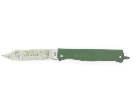 Douk Douk 160 Inox - Manche Acier couleur VERT Couteau de poche Le Thiers par Cognet Douk Douk