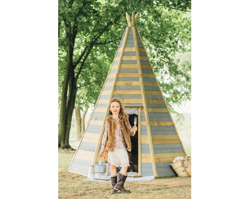Indiase tent pruimenhout tipi 330 drukbehandeld
