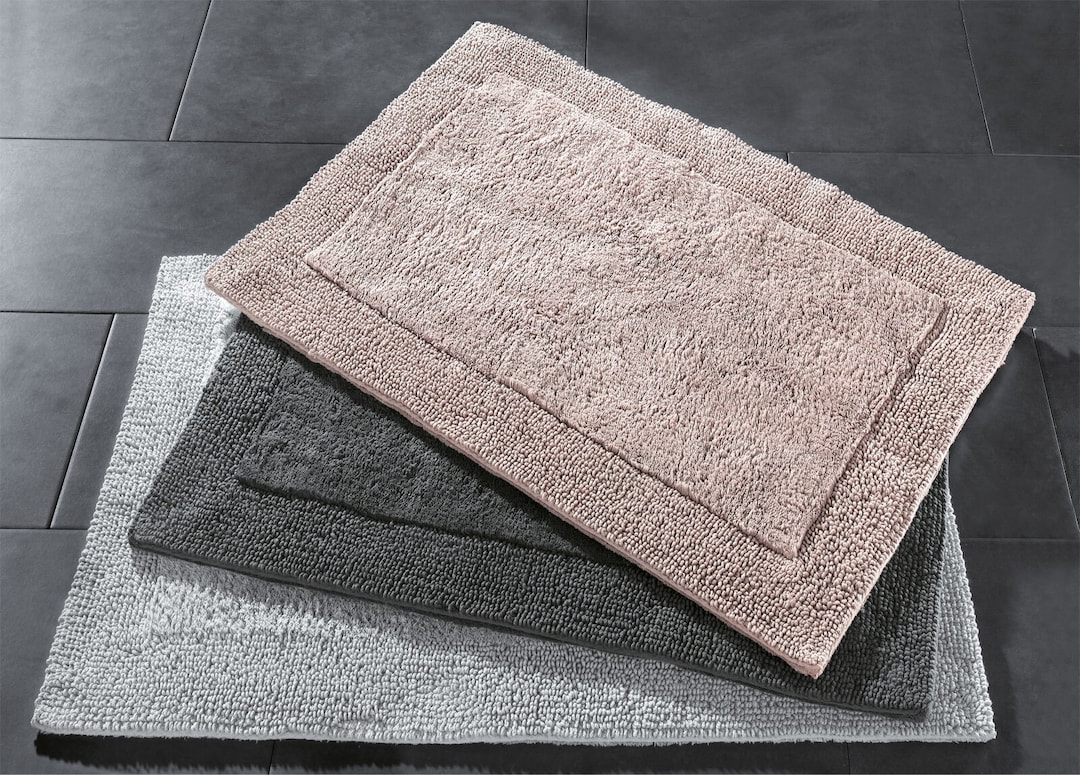 casaNOVA Badteppich CLEVELAND 60 x 100 cm silberfarbig