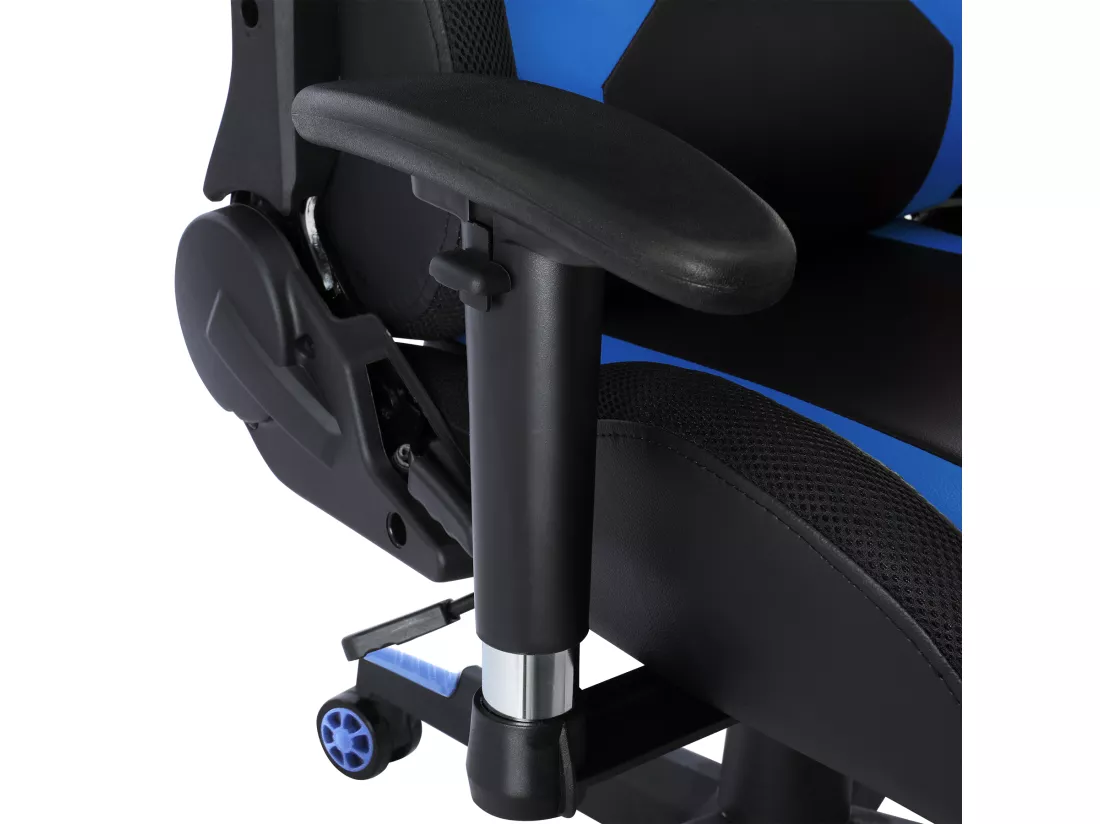 Chaise de jeu avec lumières LED RGB et haut-parleurs Chaise de gaming Chaise de bureau de style racing Chaise PC en cuir PU