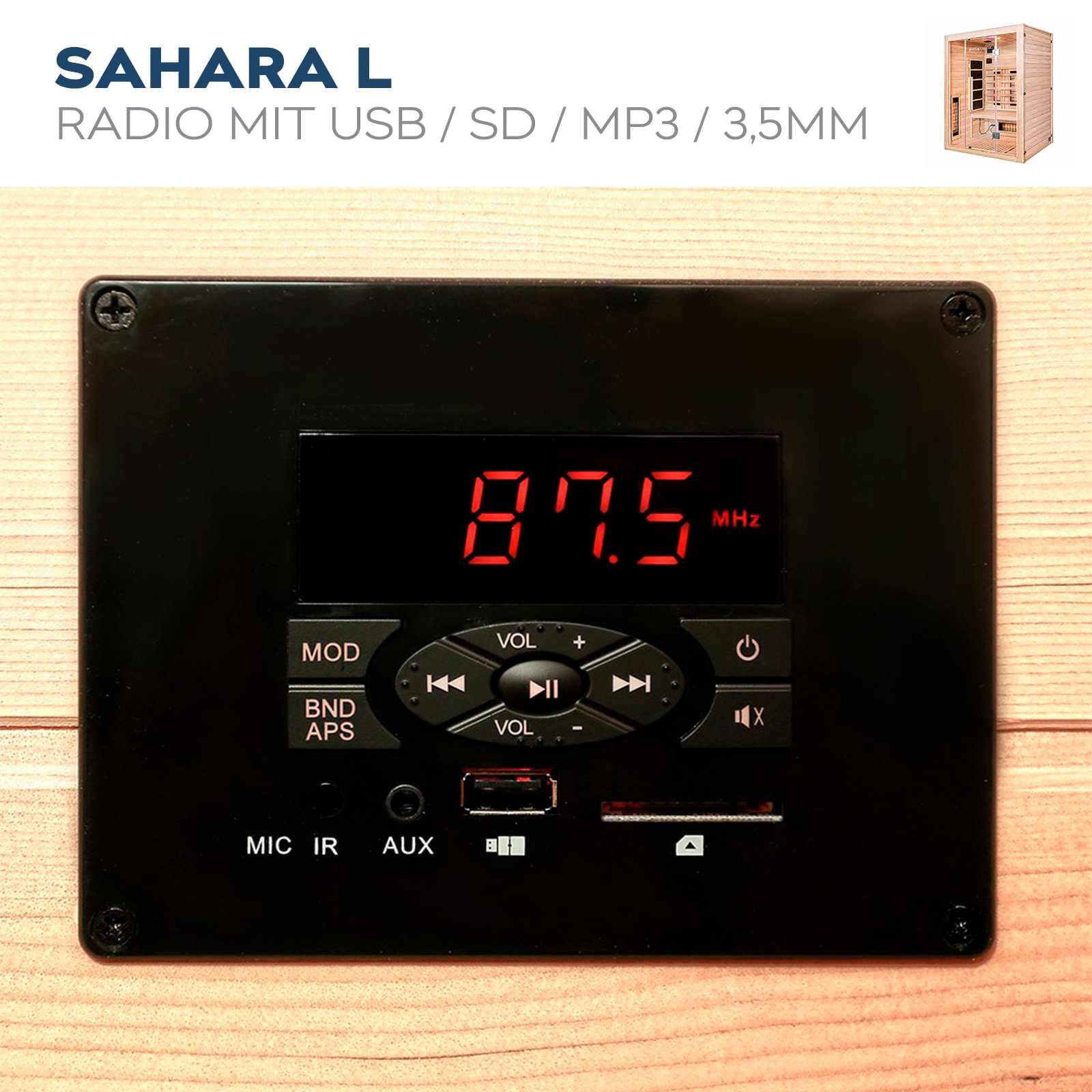 Home Deluxe Sahara L Infrarotsauna mit Vollspektrumstrahler