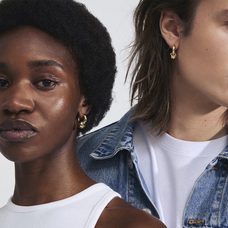 Pilgrim INTENT recycled earrings gold-plated Guld