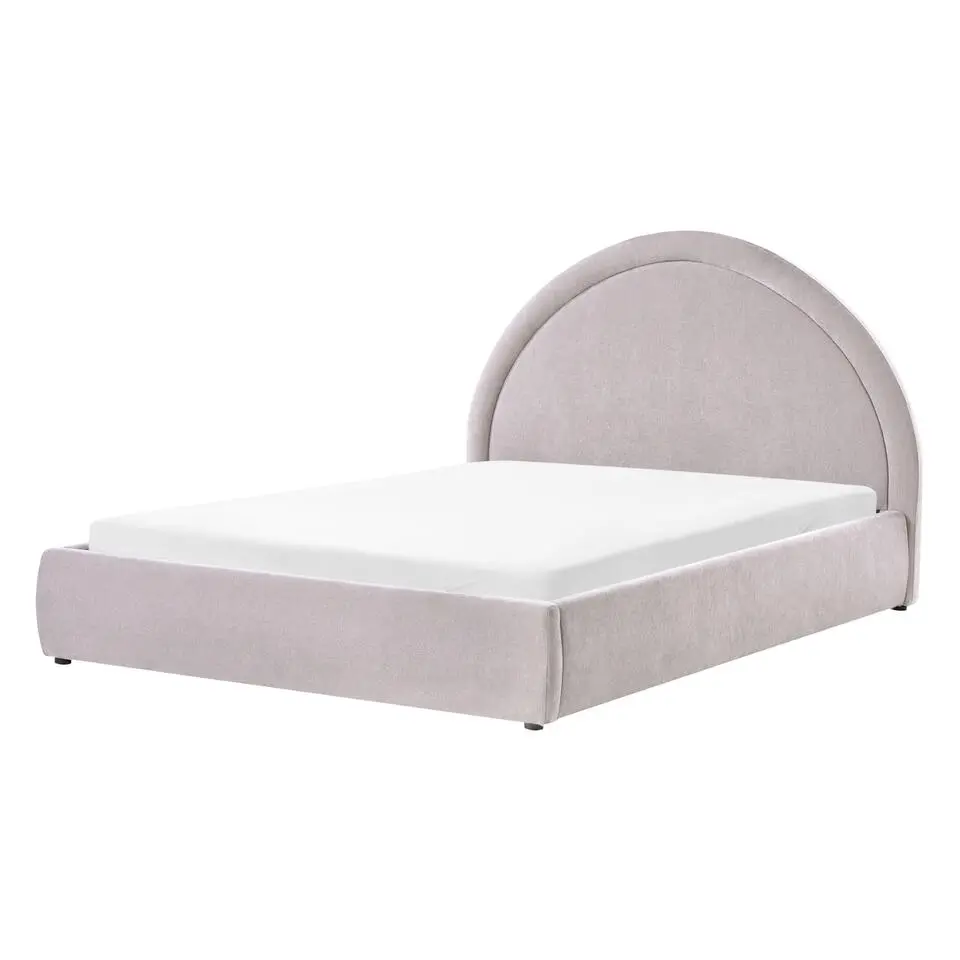 MOUZON - Bed met opbergruimte - Beige - 140 x 200 cm - Stof