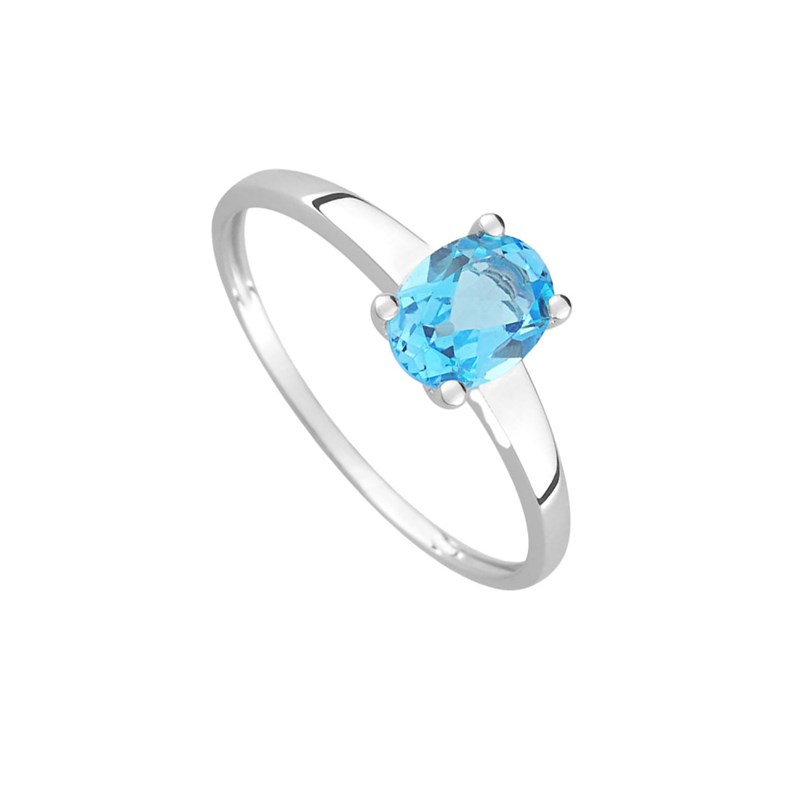 Bague femme - topaze - Or 18 Carats