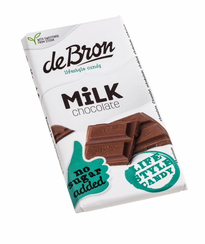 De Bron Tablet melk stevia 85g