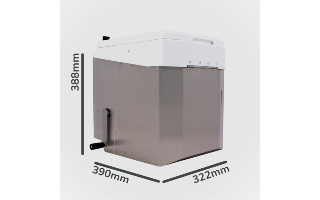 BioTioo 2.0 RL-M Trockentrenntoilette mit vollautomatischem Motor 12V / 24V / manuellem Rührwerk / Lüfter
