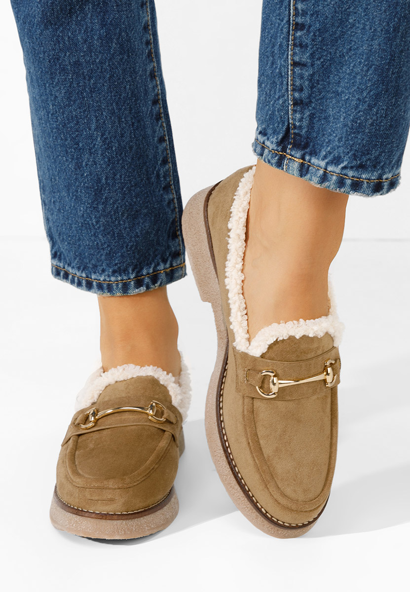 Mocassins femme kaki Danissa V2
