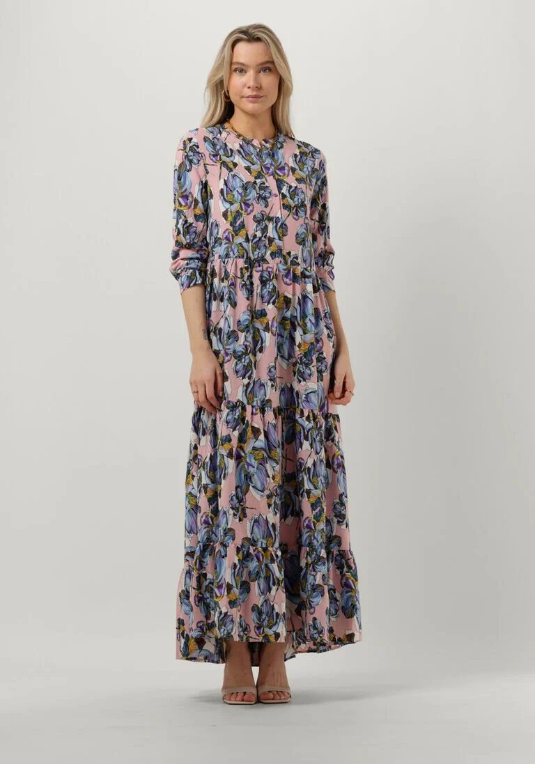 LOLLYS LAUNDRY blauwe lollys laundry maxi jurk nee dress 1