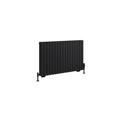 Eastbrook Tunstall dubbele radiator 100x60cm 1391W zwart mat