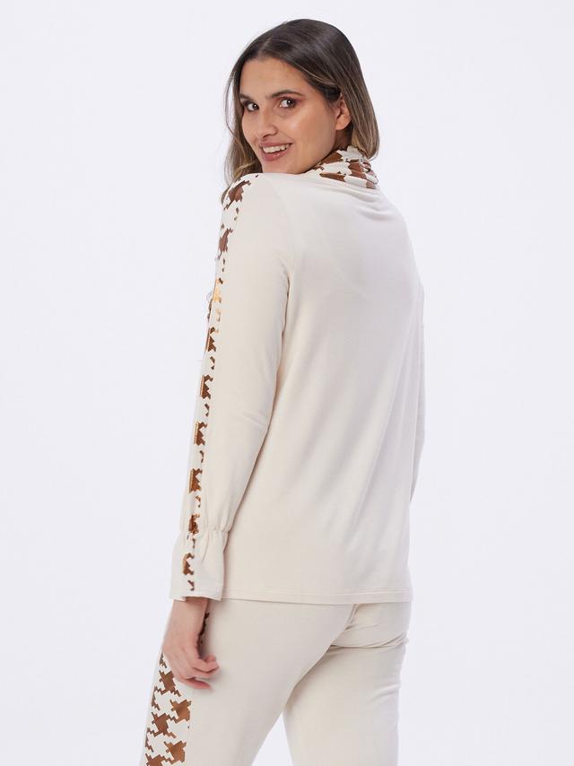 Edelsweatshirt Metallicprint