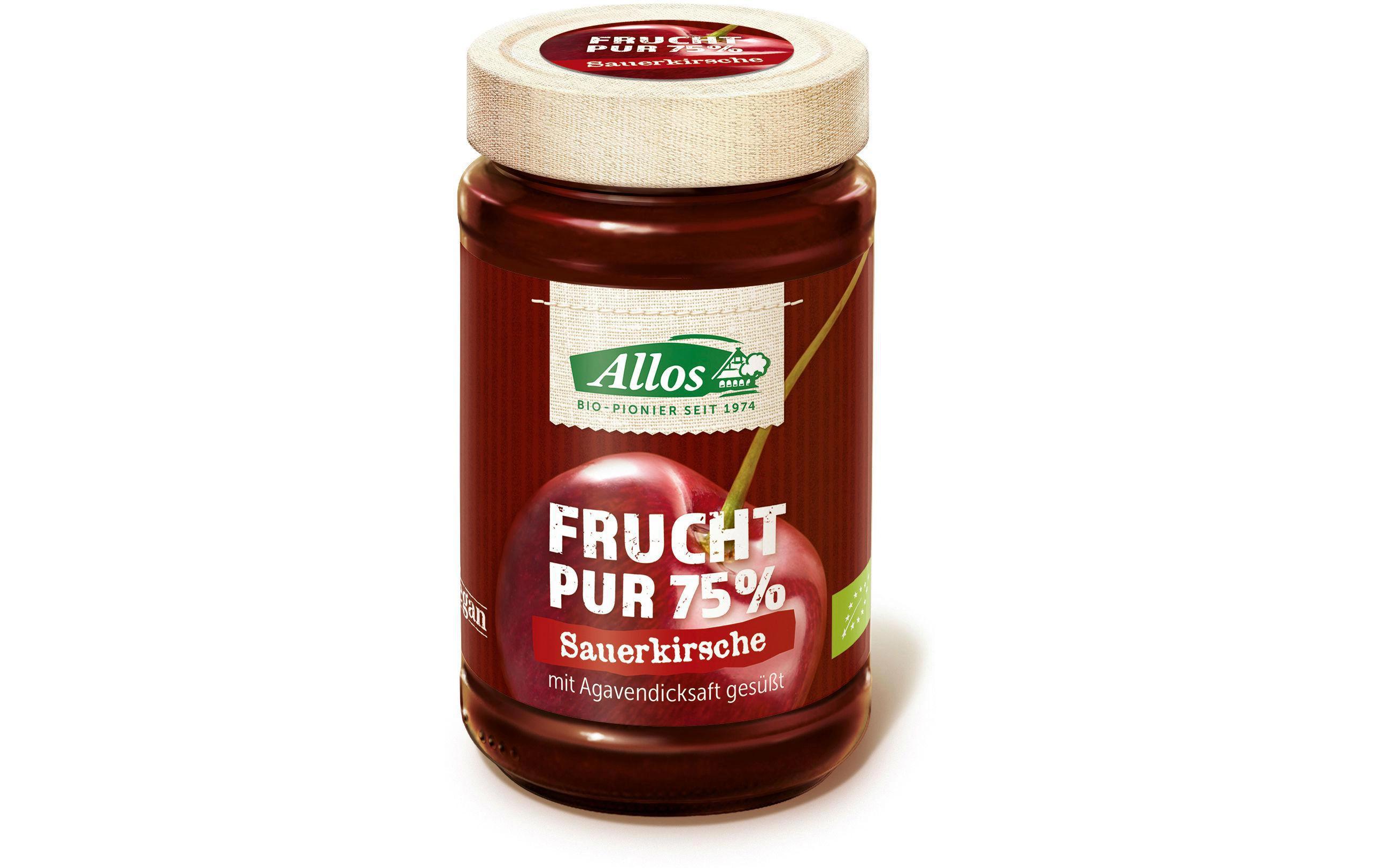 Bio Frucht Pur Sauerkirsche Glas 250 gFruchtaufstrich mit Sauerkirsche