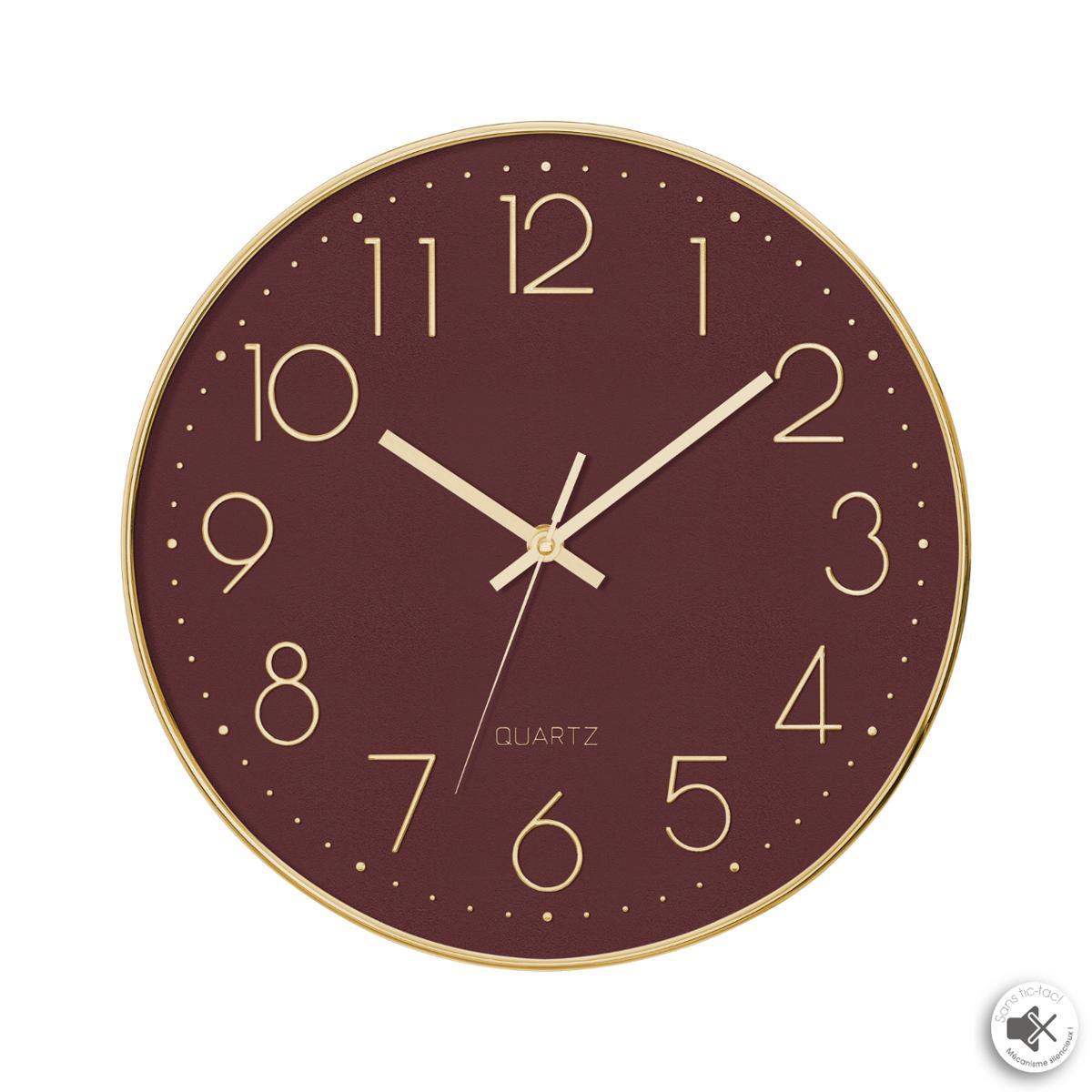 PENDULE SILENCE GOLD D.30CM