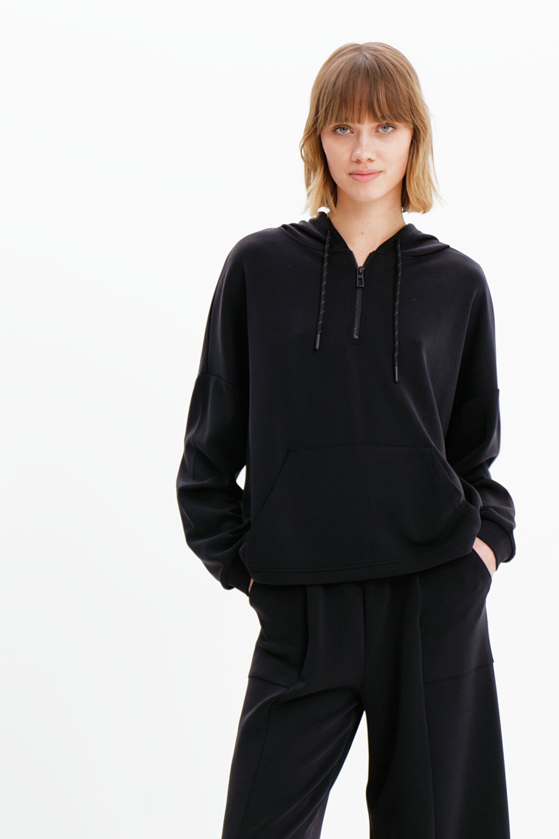Sweat-shirt oversize doux