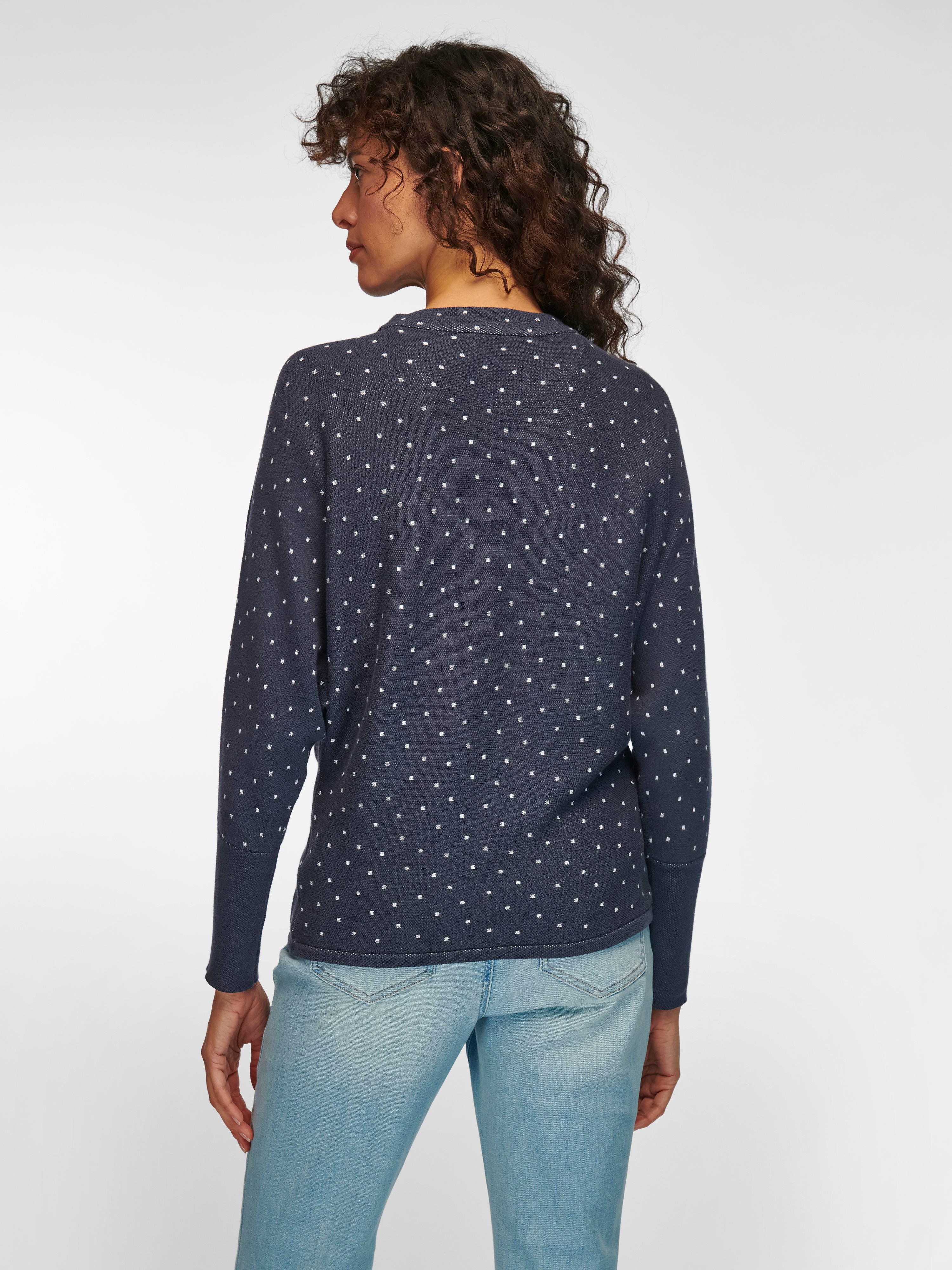 Pullover mit Stehbundkragen