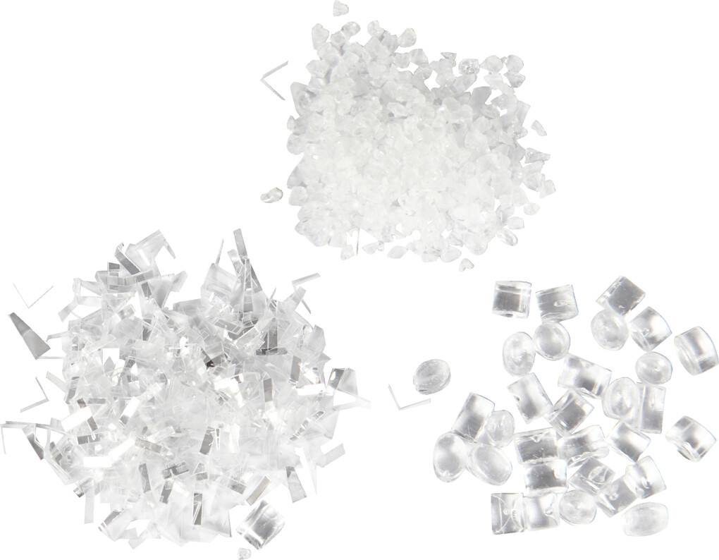 Kunstig Sne - Hvid Glitter - 3 Dåser - 35+35+8 G