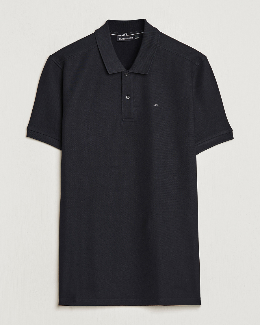 J.Lindeberg Troy Polo Pique Black