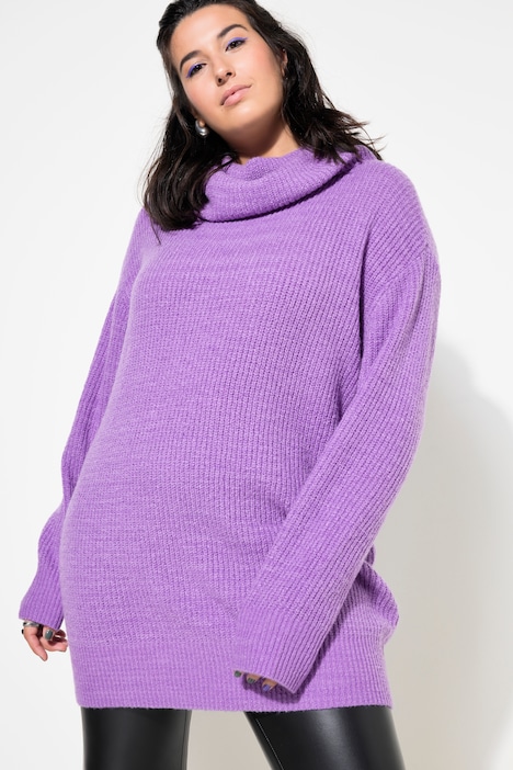 Pullover, oversized, Rollkragen