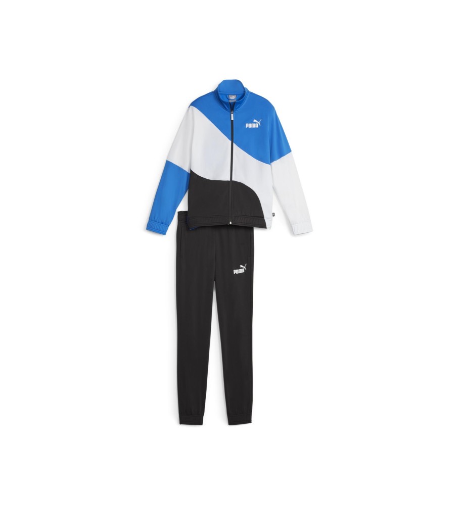 Conjunto esportivo Puma Power, preto e azul