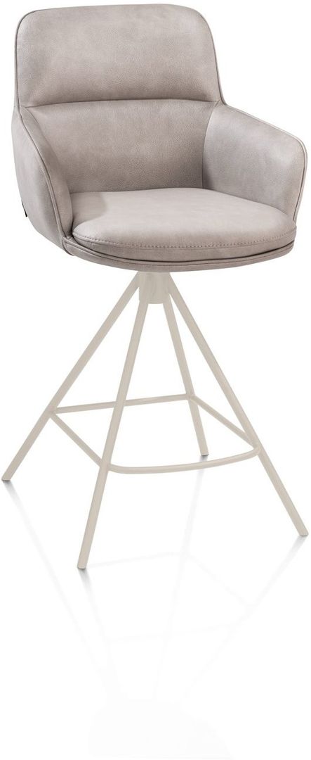 Henders en Hazel   Mateo Creme Poten Barstoel