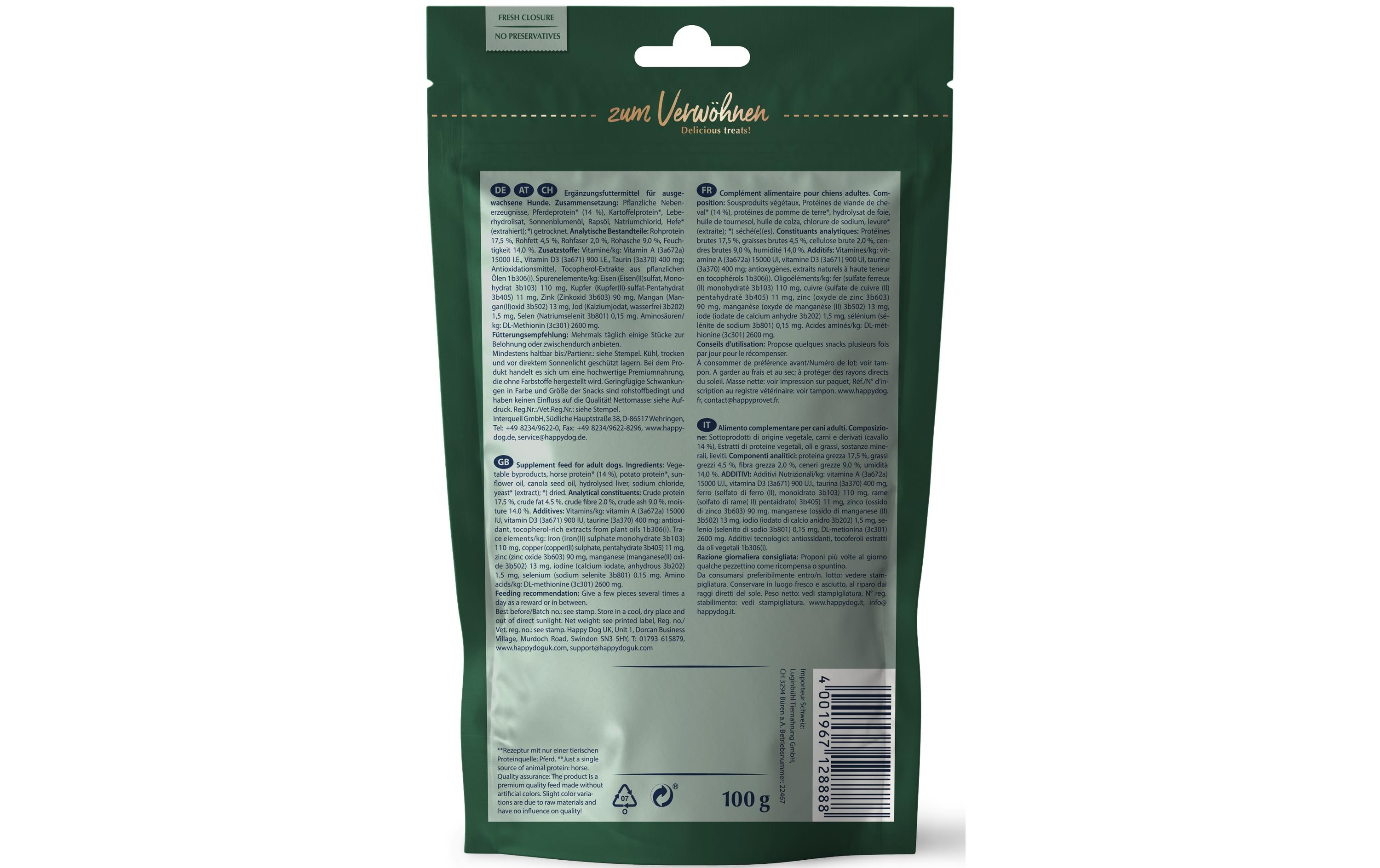 Leckerli Soft Snack Montana, 100 gSofter Snack für Hunde