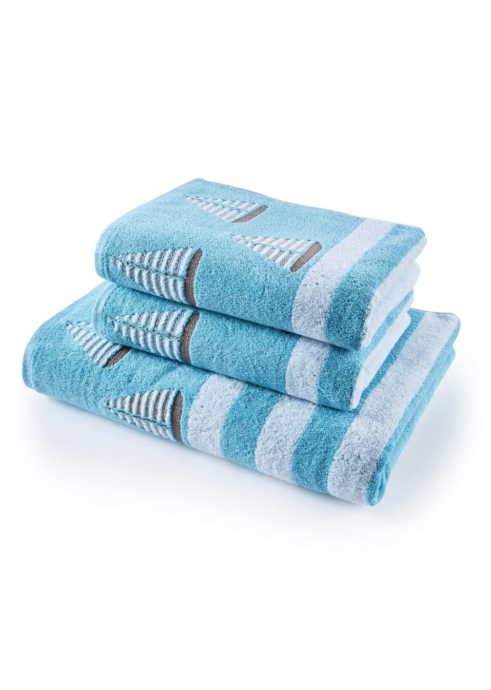 Serviette de toilette motif bateau