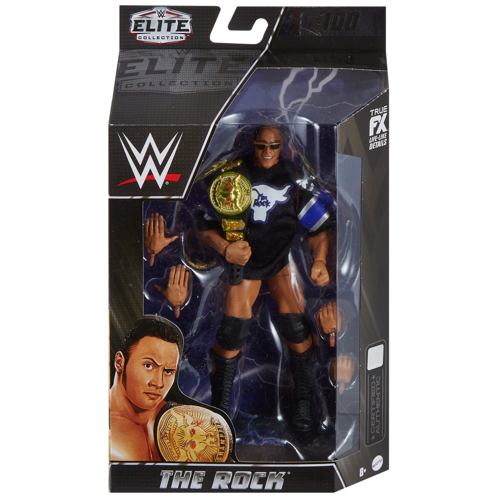 WWE Elite Series 100 The Rock Actionfigur