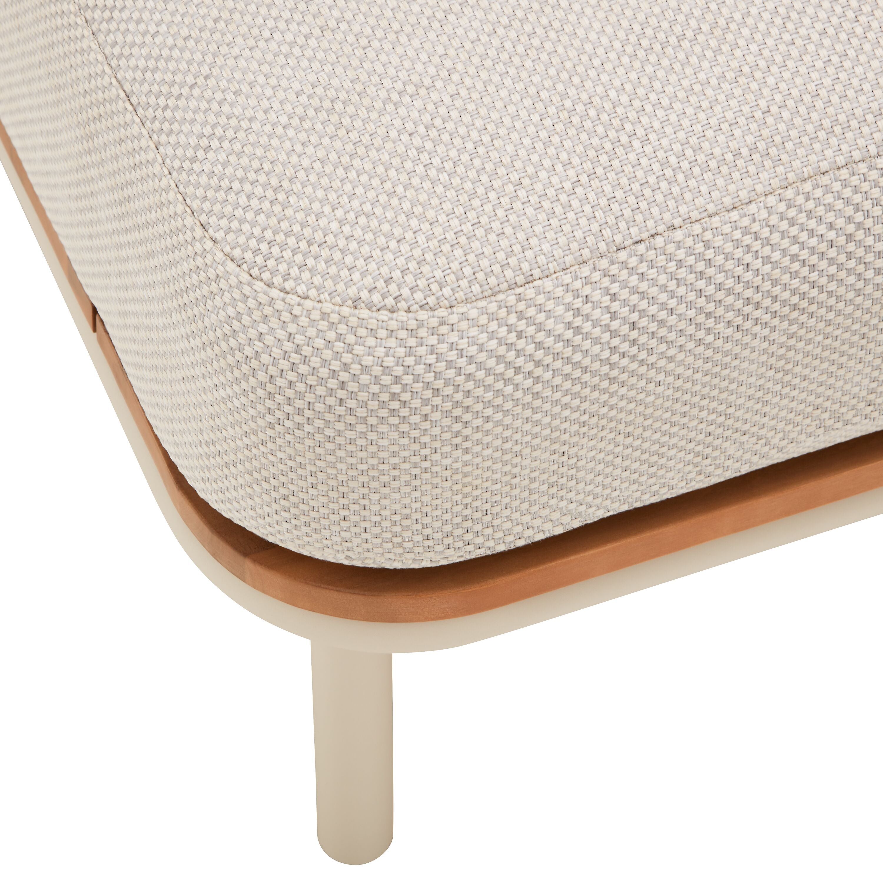 NIHOA Loungehocker - Hellgrau / B: 74.0 cm x T: 174.0 cm x H: 36.0 cm