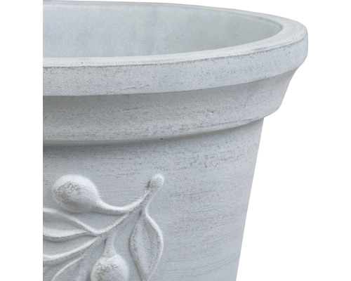 Bloempot Lafiora Olive Terracotta Ø 35 cm H 28 cm lichtgrijs