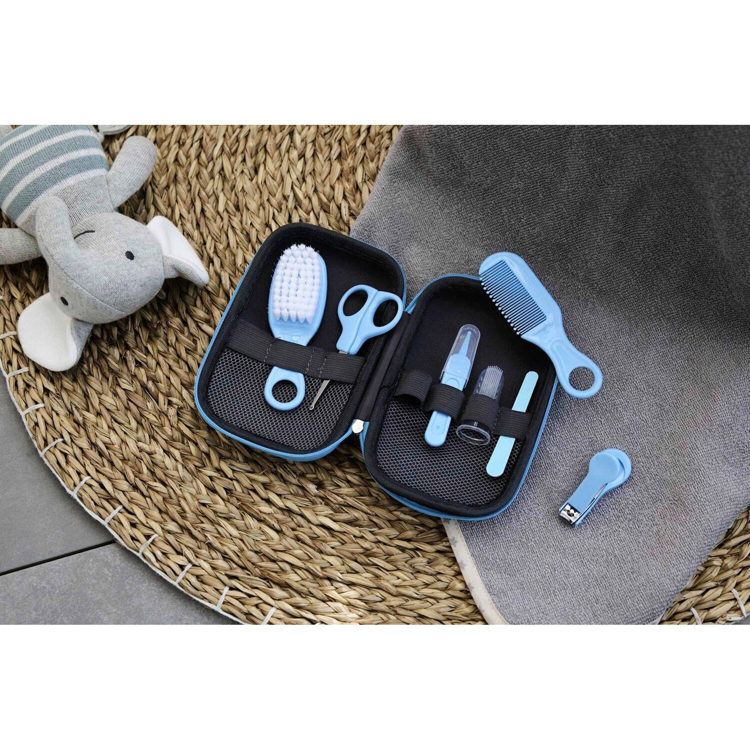 baby-walz - BASICS 8-tlg. Baby-Pflegeset hellblau