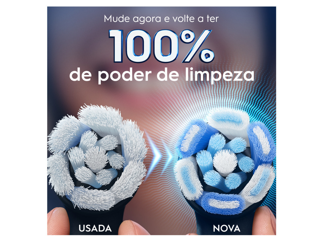 RECARGA ESCOVA ELÉCT. ORAL-B PRETA IO ULTIMATE CLEAN