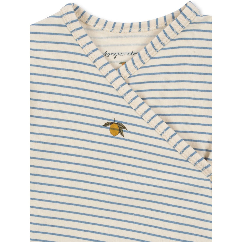 Køb Konges Sløjd Stripe Bluie Basic Newborn Onesie GOTS