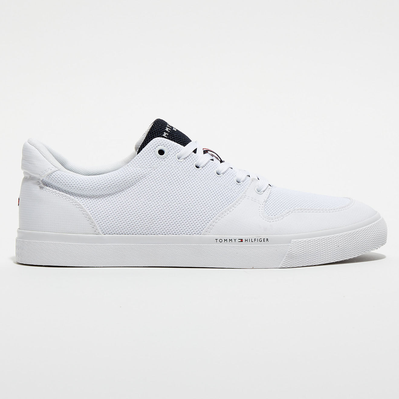 Tommy Hilfiger Baskets en Cuir & Mesh Core Mix Vulc blanches