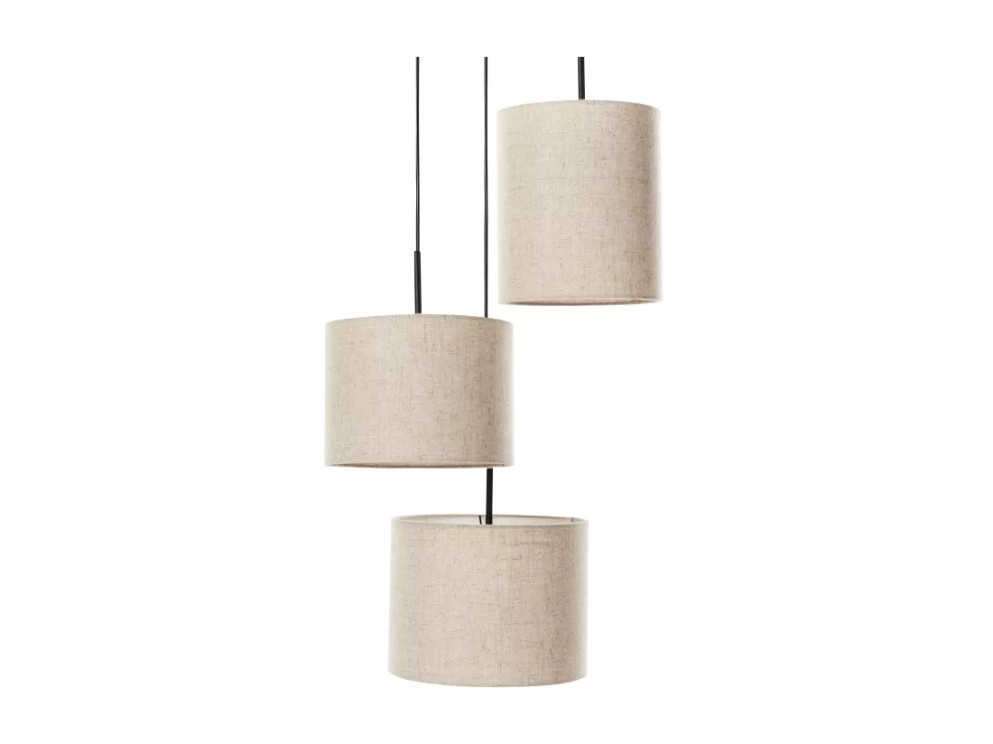 Lampe suspension PARGUAZA Lin Beige clair