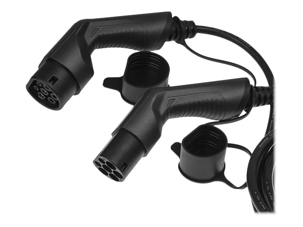 Green Cell ladekabel til elbil type 2 stik - 1 faset, 16A - Optil 3,6 kW - 5 meter